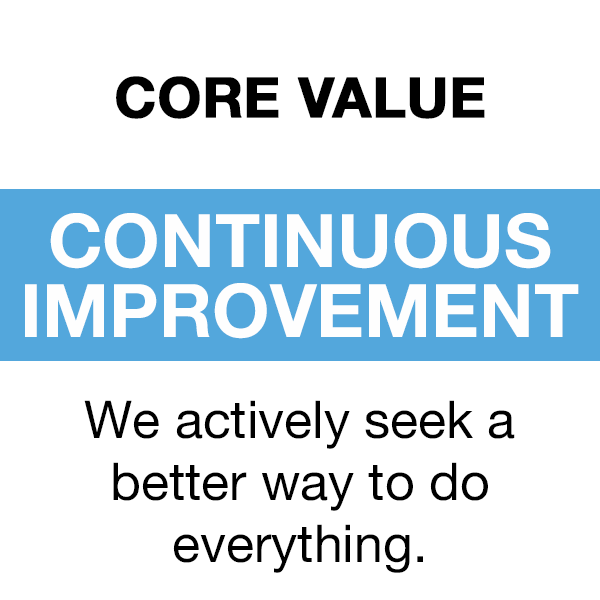 Core Value - Continuous Improvement